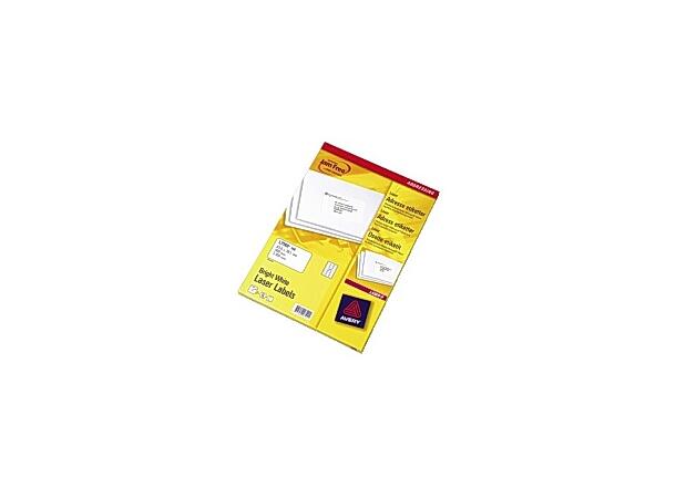 Etikett laser Avery 63,5x33,9 (2400) 